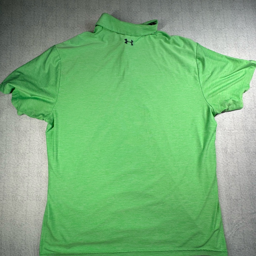 Under Armour Men's Vibrant Green Polo - Picture 5 of 6